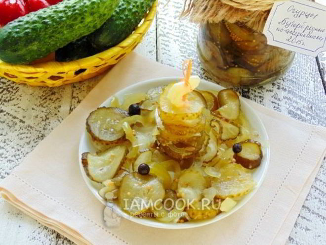 Рецепт огурцов бутербродных без стерилизации на зиму