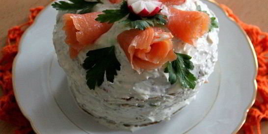 Шведский бутербродный торт