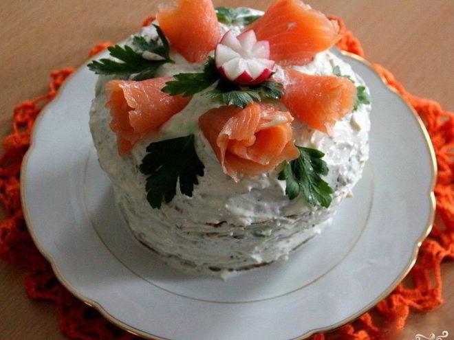 Рецепт шведского бутербродного торта