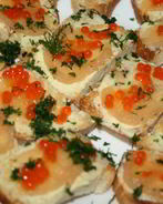 Супер-икорные бутерброды на домашней чиабатте