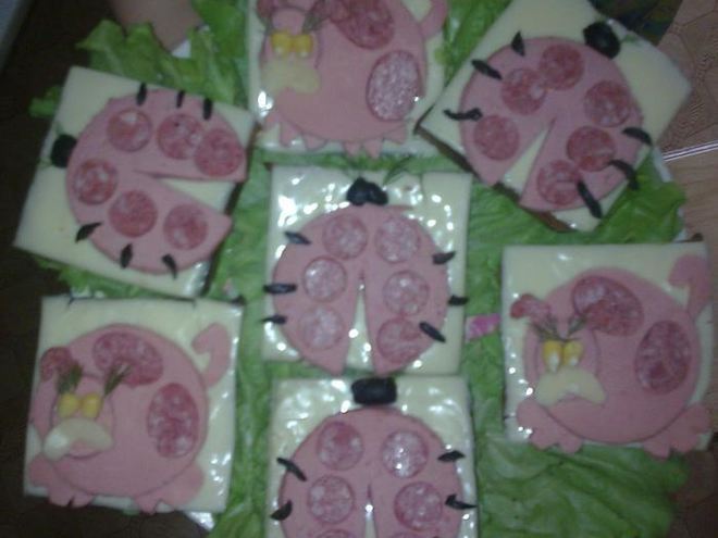 Рецепт веселых бутербродов