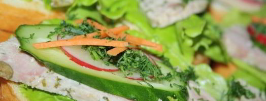 яркие бутерброды с домашней ветчиной к завтраку. Шаг 4