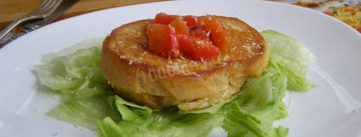 жареные бутерброды с помидорами и сыром. Шаг 7