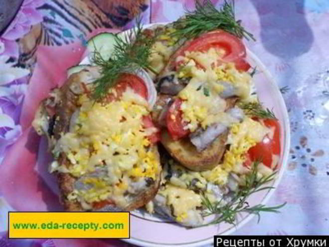 Рецепт жареных бутербродов с помидорами майонезом сыром