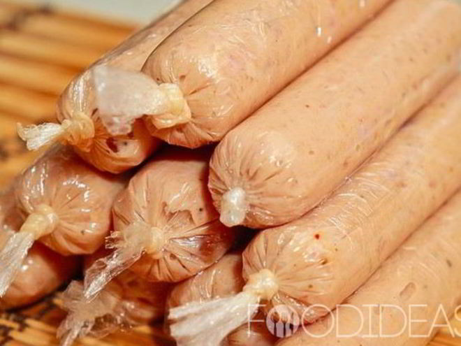 Рецепт домашних сосисок