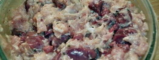 домашняя диетическая колбаса с курицей и печенкой. Шаг 3