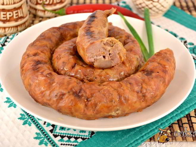 Рецепт домашней колбасы с французской горчицей и луком