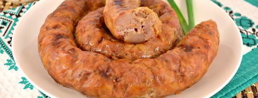 домашняя колбаса с французской горчицей и луком. Шаг 7