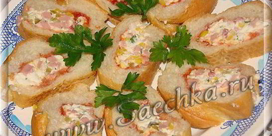 Фаршированный багет