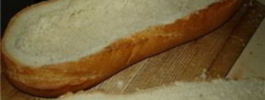 фаршированный батон в духовке. Шаг 3