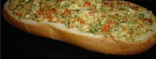 фаршированный батон в духовке. Шаг 4