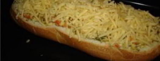 фаршированный батон в духовке. Шаг 5