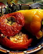 Фаршированные томаты и перцы Yemista