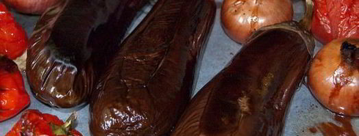 баклажанная икра с тахиной. Шаг 2