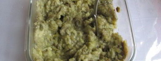 баклажанная икра со свежими помидорами и чесноком. Шаг 9