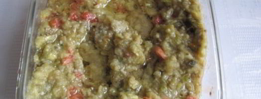 баклажанная икра со свежими помидорами и чесноком. Шаг 11