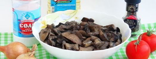 грибная икра из вареных грибов. Шаг 3