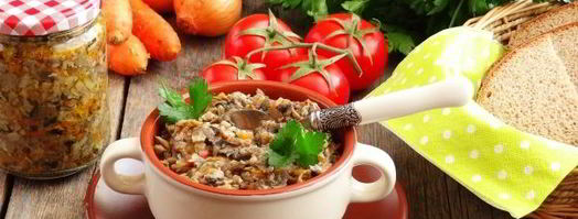 грибная икра из вареных грибов. Шаг 13