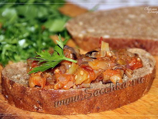 Рецепт икры баклажанной