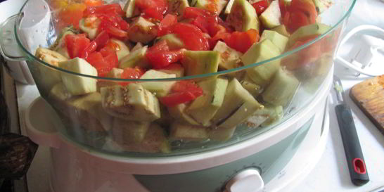 Икра из баклажанов в пароварке