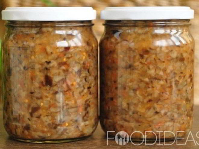 Рецепт икры из опят с помидорами