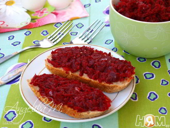 Рецепт икры из вареной свеклы