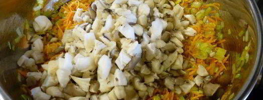 икра из вешенок. Шаг 2