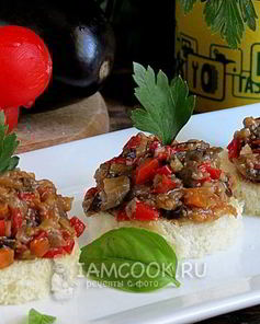 Икра из запеченных баклажанов