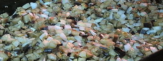 икра из запеченных баклажанов. Шаг 5