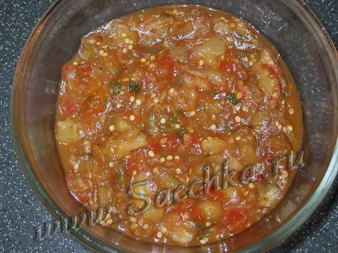 Рецепт икры из зеленых помидор с цукини