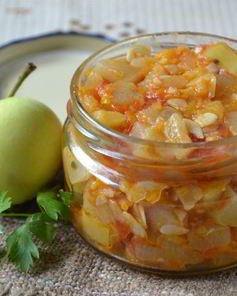 Кабачковая икра с яблоками на зиму