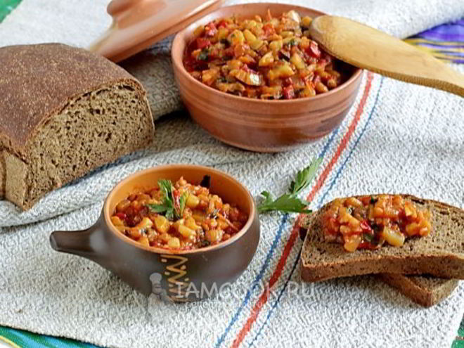 Рецепт кабачкова-баклажанной икра по-восточному