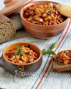 Кабачково-баклажанная икра по-восточному