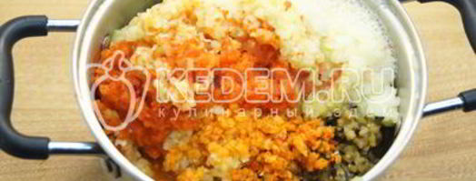 овощная икра на зиму дружба. Шаг 3