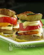 Капрезе из баклажанов