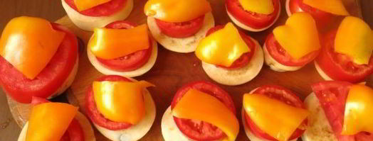 капрезе из баклажанов. Шаг 2