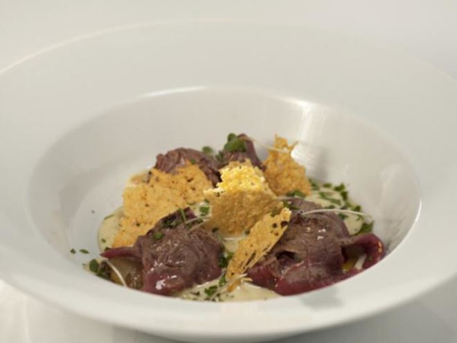 Рецепт карпачча из говядины с соусом олландез