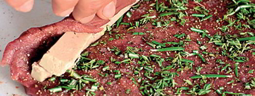 карпаччо из утки с фуа-гра и грушами. Шаг 2