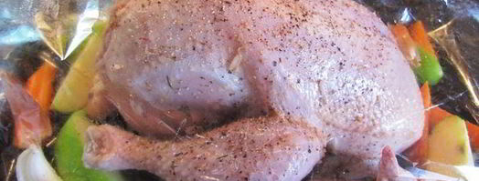 курица, маринованная в соевом соусе, с рисом и яблоком. Шаг 3