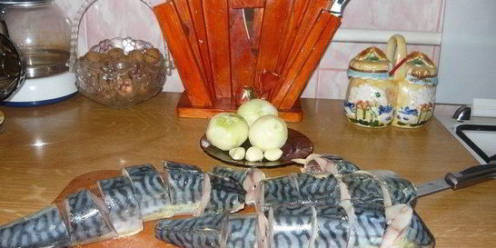 Маринованная скумбрия