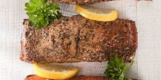 Маринованный лосось в мисо и саке