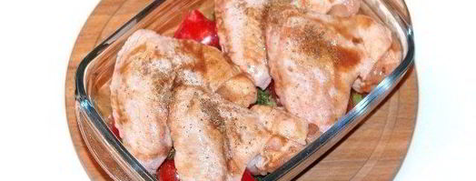 маринованные куриные крылышки c овощами. Шаг 6