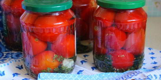 Маринованные помидоры с лимонной кислотой