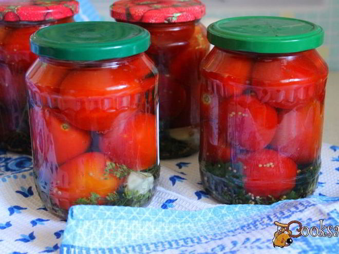 Рецепт маринованных помидоров с лимонной кислотой