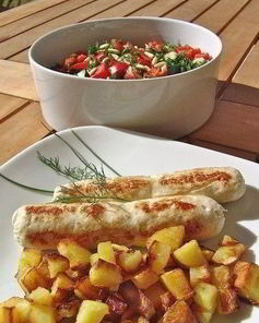 Нежные домашние сосиски из куриного филе