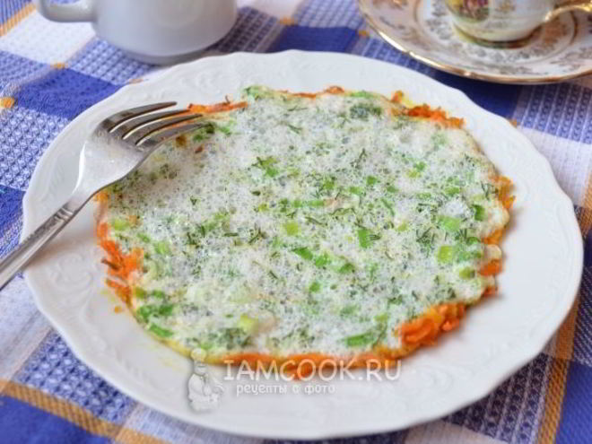 Рецепт белкового омлета с морковью
