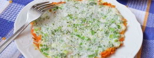 белковый омлет с морковью. Шаг 8