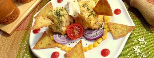 быстрый омлет из микроволновки с чипсами. Шаг 16