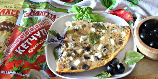 Фриттата с баклажанами, картофелем и перцем