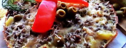 фриттата с картофелем, чечевицей и оливками. Шаг 15